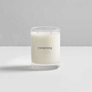 شعار مخصص فارغة شمعة معطرة فاخرة شمعة من الزجاج الشفاف جرة مع غطاء - Product Image 4