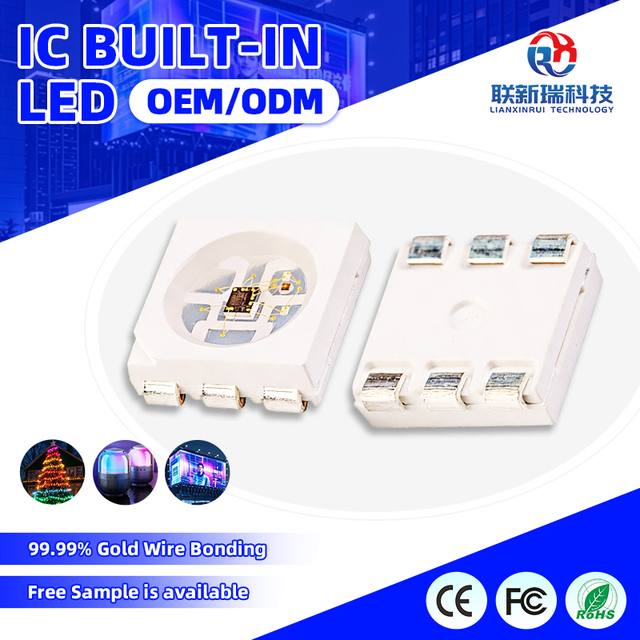 Factory IC Built-in Smd Diode 6 Pin 5050 RGB SK9822 APA102C Led Chip