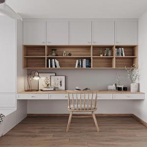 <span class=keywords><strong>Escritorio</strong></span> <span class=keywords><strong>Integrado</strong></span> Personalizado con Estantes de Exhibición <span class=keywords><strong>en</strong></span> la Pared, Mueble de Almacenamiento Multifuncional para el Marco de Ventana, para el Área de Descanso del Hogar - Product Image 2