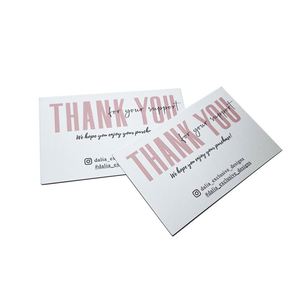 Giá rẻ vận chuyển hàng hóa bền vững độc đáo dập nổi thiệp chúc mừng Kraft Giấy Cảm ơn bạn thẻ kinh doanh thẻ - Product Image 2