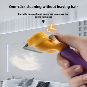 Spazzola per la cura dei capelli in plastica ecologica per cani e gatti lama in acciaio inossidabile per <span class=keywords><strong>Deshedding</strong></span> e rimozione di peli galleggianti aggrovigliati - Product Image 6