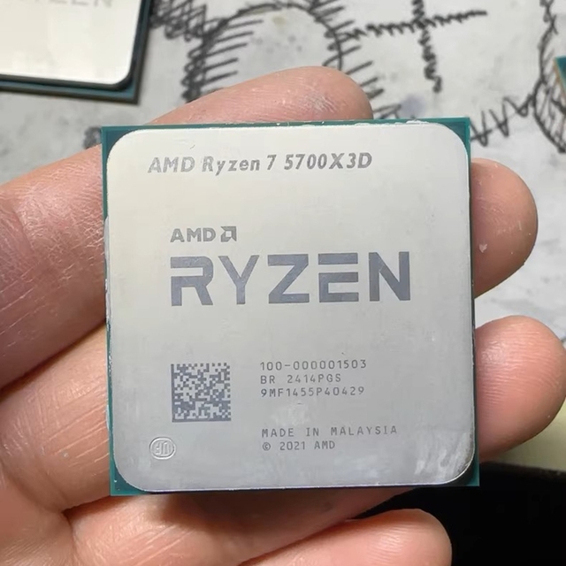 AMD R7 R9 R7 5700X3D 5800X3D 7800X3D 9800X3D  R9 7900X3D 7950X3D 9900X3D 9950X3D Gaming CPU Socket AM4 5 Computer CPUS Processor