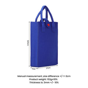 Bolsa de Compras Ecológica de Fieltro PET para Mujer con Logotipo Personalizado, Impresión en Seda, Uso Promocional Personalizado - Product Image 3