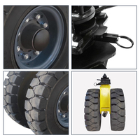 Roues pivotantes pneumatiques en caoutchouc pour conteneurs de transport, 6 tonnes, 9 tonnes, double usage intensif, pour conteneurs maritimes