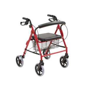Kjt Wheelchairs Walking Aid <b>Rollator</b> Aluminum Alloy Lightweight Foldable With Wheels And Brake For Elderly Mobility Assistance - Product Image 2