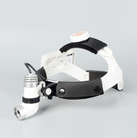 Lampe frontale chirurgicale LED dentaire réglable, spot 10~130mm, double cycle de batteries, autonomie 4H, électrique, 6000LX, 5500K, certifiée CE