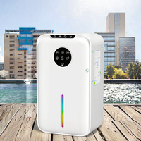 Déshumidificateur électrique portable 1L, déshydrateur d'air domestique, réfrigérant, alimentation électrique, fabriqué en plastique pour usage domestique