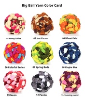 Grande boule ligne canapé voiture coussin tapis de sol tissé à la main bricolage matériel tissé couverture haricot coton Filament Crochet teint écologique