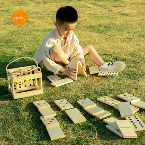 Juego de dominó de madera hecho a mano impreso personalizado para niños juguetes educativos - Product Image 6