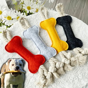 Juguetes para Perros con Forma de Hueso al por Mayor, Juguetes Interactivos de Cuerda de Algodón Duraderos para Perros, Juguetes de Fieltro a Granel para Mascotas de Razas Pequeñas y Medianas - Product Image 5