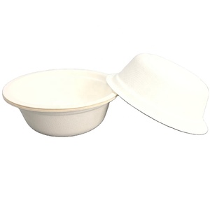 700ml disposable papier-mache meal box degradable round packing