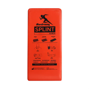 Attelle <span class=keywords><strong>de</strong></span> <span class=keywords><strong>fracture</strong></span> <span class=keywords><strong>de</strong></span> coude en polymère flexible, premiers secours, attelle rembourrée en aluminium pour main, <span class=keywords><strong>pied</strong></span>, cheville, poignet et <span class=keywords><strong>doigt</strong></span>, chauffante, orange et bleue, pour jambe - Product Image 6