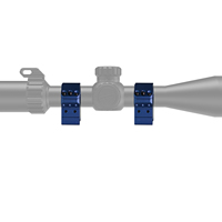 Anneaux de montage en aluminium BANGBANG - Réglables, hauteur centrale de 1,21 à 1,48 pouces pour tube de 30 mm, pour sports de plein air (bleu)