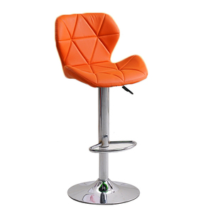 Silla Alta Giratoria de Piel Sintética Negra en Oferta, Taburetes de Barra de Cocina con Respaldo de <span class=keywords><strong>Mariposa</strong></span>, Elevación y Rotación - Product Image 5