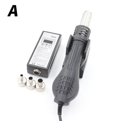 Hot Air Gun 8858 Portable Rework Solder Station Hot Air Blower 220V Hand-held Heat Gun with Welding Soldering Repair Tools