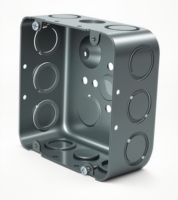 Caja de Conexión Eléctrica Cuadrada Estándar Hangshuo EB4218 de ABS, Accesorios de Cableado de 0.1m, China