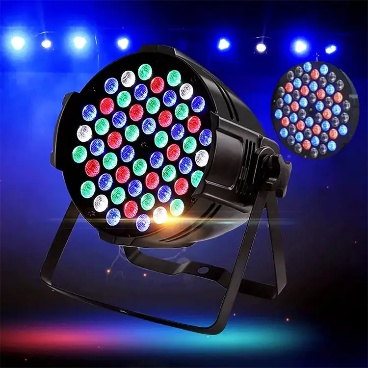 54X3W ไฟพาร์ LED RGBW สามารถผสมเอฟเฟกต์ไฟ LED สำหรับงานปาร์ตี้งานแต่งงานดิสโก้