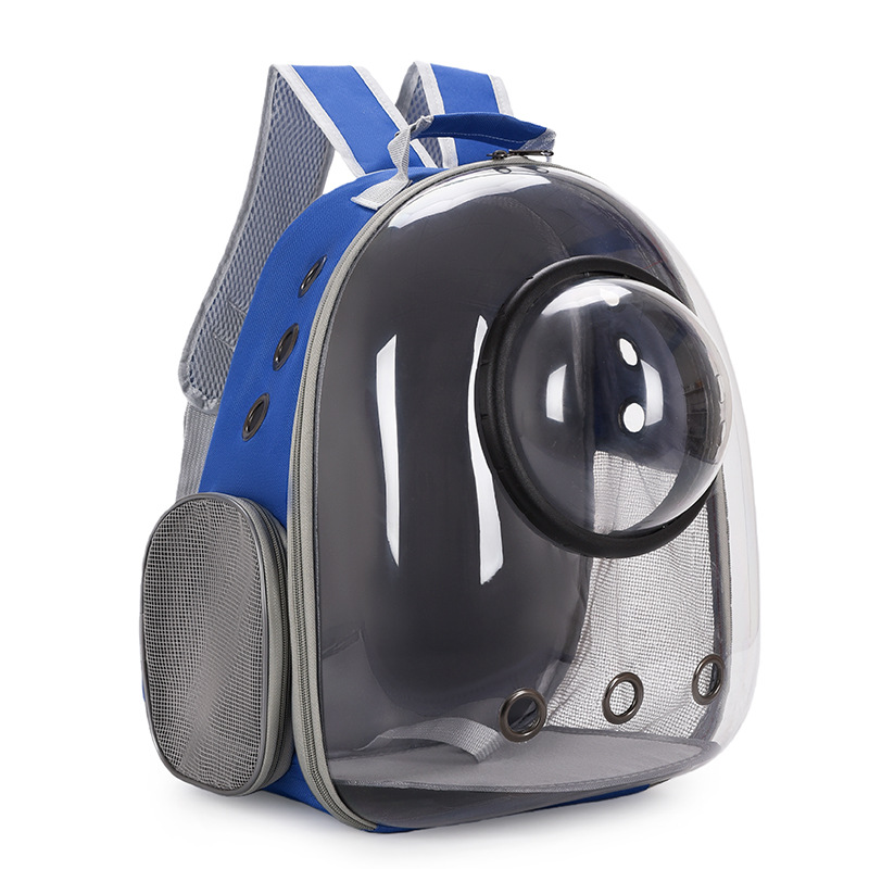 Bolsa de aviación transparente azul (juego de cuatro piezas)