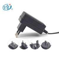 Adaptateur secteur AC/DC 12V 1A 1000mA 12W avec prise EU 100-240V et connecteur DC 5,5 x 2,1 mm