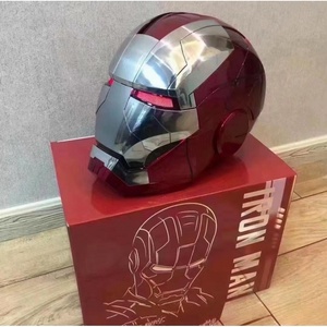 Casco de <span class=keywords><strong>Iron</strong></span> <span class=keywords><strong>Man</strong></span>, Máscara Facial de Resina Metálica de Alta Calidad con Control por Voz/Remoto/Táctil, Máscara Funcional para Halloween - Product Image 1