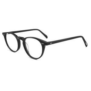 眼鏡フレーム楕円形ハバナアセテート丸型眼鏡 - Product Image 4