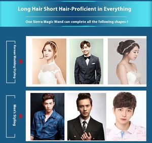 Meiyang ที่หนีบผมตรงสำหรับผู้หญิง, ที่หนีบผมแบบอเนกประสงค์เซรามิกไฟฟ้าไอออนลบนูนรูปตัวยูโค้ง - Product Image 4