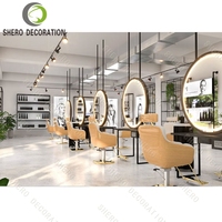 Salon de beauté de luxe vitrine cosmétique armoire de rangement moderne en bois multifonction pour vernis à ongles
