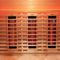 Sauna de Terapia de Luz Roja para 3 Personas, Sauna Interior de Espectro Completo en Venta