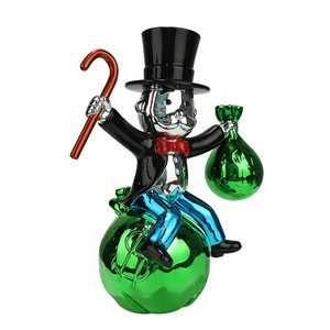 Escultura galvanizada de resina Monopoly <span class=keywords><strong>en</strong></span> forma de símbolo de dólar, escultura de helado para adornos navideños - Product Image 3