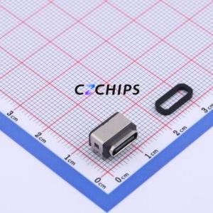 HYCW263-USBC04-850B USB Connector SMD Connector ( Connector Type: Type-C )( Gender: Female )( Mounting Type: Horizontal Mount ) - Product Image 1
