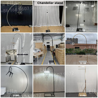 Support de suspension en métal doré pour lustre à gâteau en cristal personnalisé, cadre d'arche pour décoration