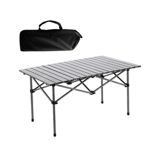 Mesa de camping de hierro portátil ultraligera, muebles plegables para exteriores con mochila para picnics en la playa y viaje, Material de Metal para cocinar - Product Image 6