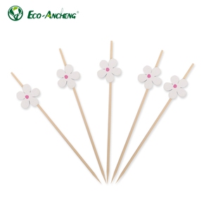 Palillos de bambú ecológicos, desechables, antiadherentes, de mango largo, para frutas, ideales para fiestas en casa, con MOQ bajo. - Product Image 1