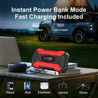 2026 29C Démarreur de Voiture Portable 12V 600A 8000MAH avec Compresseur d'Air, Batterie Externe et Station d'Alimentation – Offre Économique