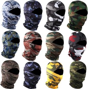 Murni kustom kamuflase Balaclava masker wajah penuh sepeda Ski bersepeda berburu warna kosong penutup kepala syal topi Balaclava bandana pria - Product Image 1