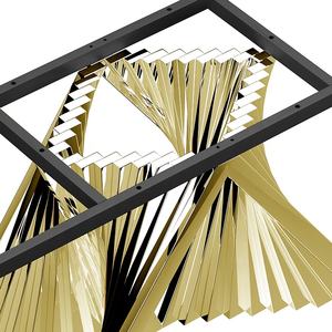 طاولة مؤتمرات من Meridian 12 قاعدة ذهبية من الكروم بسعر الجملة في الصناعة - Product Image 5