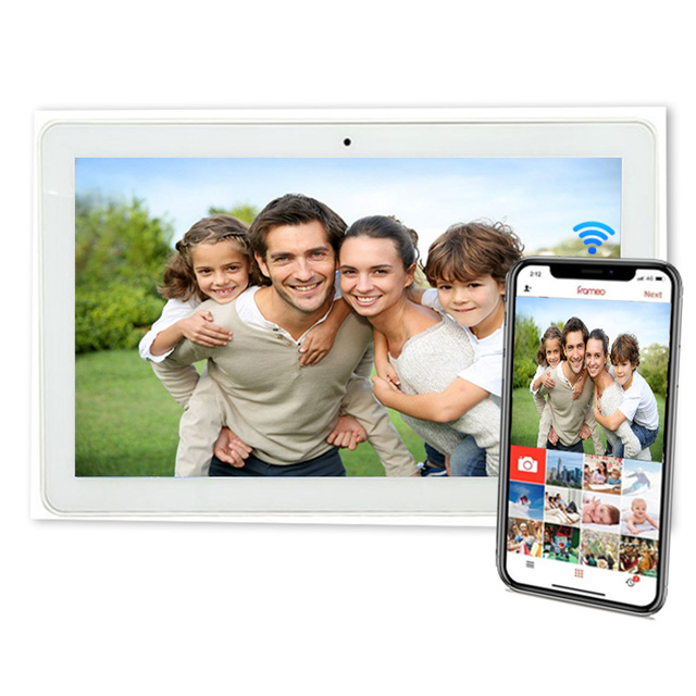 Factory Frameo 15.6 Inch Android Digital Picture Frames Touch Screen NFT Wifi Share Photos & Videos MP3 Audio Format