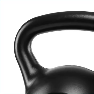 أوزان كيتل بيل أسمنتية سوداء عالية الجودة بشعار مخصص للتدريب على القوة في صالات الألعاب الرياضية والمنافسات - Product Image 5