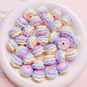 Cuentas acrílicas de 16 mm de alta resistencia, pintadas a mano, con diseño 3D, para manualidades, cadena para teléfono móvil, accesorios de joyería. - Product Image 3