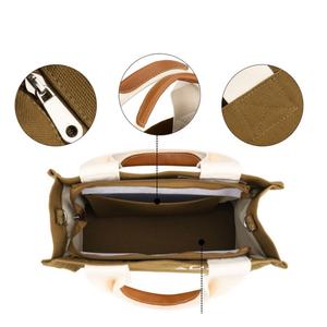 Bolsa de Compras de Algodón Reutilizable Personalizada al por Mayor, de Moda, para Exteriores, de Alta Calidad, con Logotipo Personalizado, Cierre de Cremallera/Hombro - Product Image 4