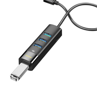 Adaptador de estación de acoplamiento 4 en 1 USB 3,0 Cable extensor de 1M 1,5 M con concentrador USB 3,0 multipuerto para unidad Flash disponible