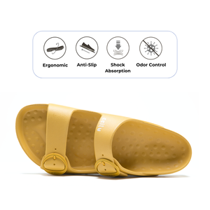 2024รองเท้าแตะสำหรับบ้านที่มีสายรัดหัวเข็มขัดตามหลักการยศาสตร์กันลื่นควบคุมกลิ่นมังสวิรัติพร้อม Jg11สายรัดหัวเข็มขัด - Product Image 2