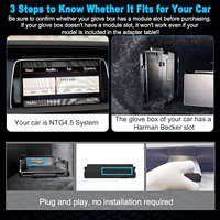 Interface sans fil Carplay / Android Auto pour Mercedes Ntg 4.5/4.7 (w166 ml Gl Gle) Ntg 4.5 Becker Module Glk Autoradio Slk R172