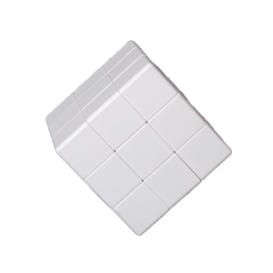 Cubo mágico con logotipo personalizado-Diseño de plástico 3D blanco con patrón publicitario Pegatinas de embalaje - Product Image 1