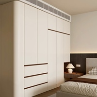 Venta Directa de Fábrica, Armario Moderno de Estilo Simple, de Alta Gama y Duradero, con Puertas de Aglomerado, Independiente, para Dormitorio, Villa u Hotel