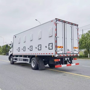 รถบรรทุกขนส่งไก่ Dongfeng 4*2 ยอดขายดีจากจีน รถบรรทุกขนส่งสัตว์ปีกขนาดเล็กแบบใหม่ รถบรรทุกไก่ตู้เย็น ดีเซล เบนซิน - Product Image 4