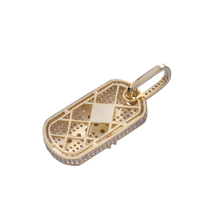 Simple estética chapado en oro circón <span class=keywords><strong>diamante</strong></span> nuevo diseño <span class=keywords><strong>de</strong></span> gran tamaño <span class=keywords><strong>Jerusalén</strong></span> latón Cruz religiosa colgante moda colgantes encantos - Product Image 3