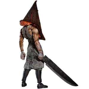 Figurine d'action en PVC SP Silent Hill 2 <span class=keywords><strong>Figma</strong></span> avec tête triangulaire, infirmière sans visage à visage de pyramide rouge, emballage en boîte colorée - Product Image 2