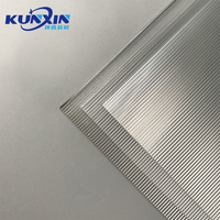 Feuille de stratifié acrylique transparente décorative en PMMA, feuille de diffuseur de lumière LED pour cuisine