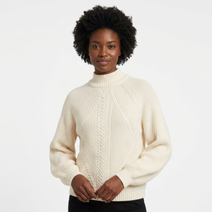 <b>Women's</b> Winter Casual Thick Solid Pattern Computer <b>Knit</b> <b>Sweater</b>-Heavy Gauge Pullover - Product Image 1
